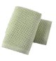 Green waffle hand towels, highly absorbent and quick-drying 100% cotton hand towels 13 inches X 29 inches (set of 2)