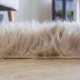 Super Soft Fluffy Faux Sheepskin Rug, Light Brown 4 x 6 Feet Sheepskin Rug