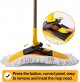 Dust Mop Microfiber Floor Mop 57 Inch Retractable, 3 Mop Pads Wet & Dry