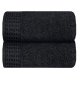100% Cotton Bath Towel Set 28x55 Inch, Super Soft Highly Absorbent Compact Quick Drying Large Bath Towel - Black (Pack of 2)